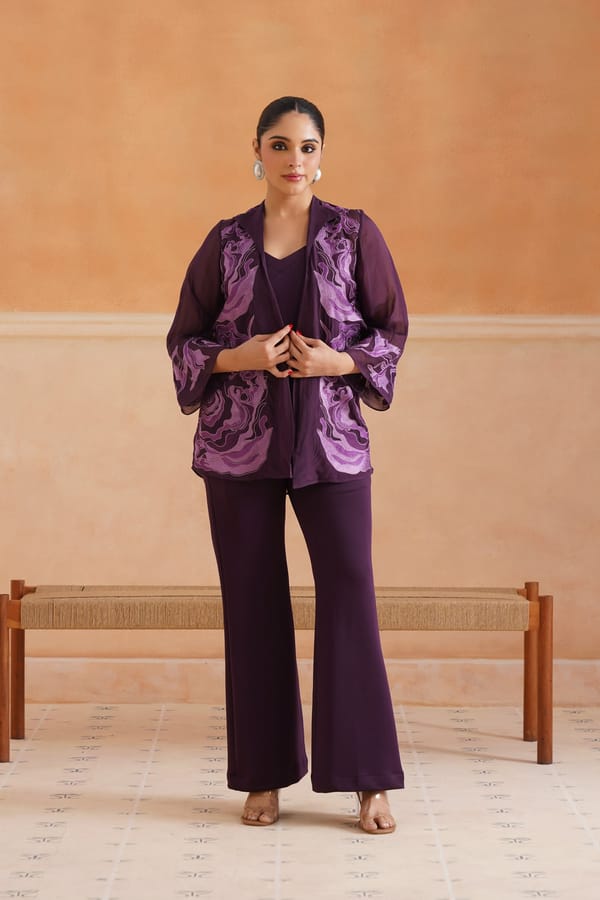 Linia Organza Embroidered Matching Set — NEETIKA CHOPRA