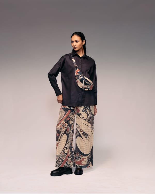 Print Cotton Net Pants — Kritika Murarka