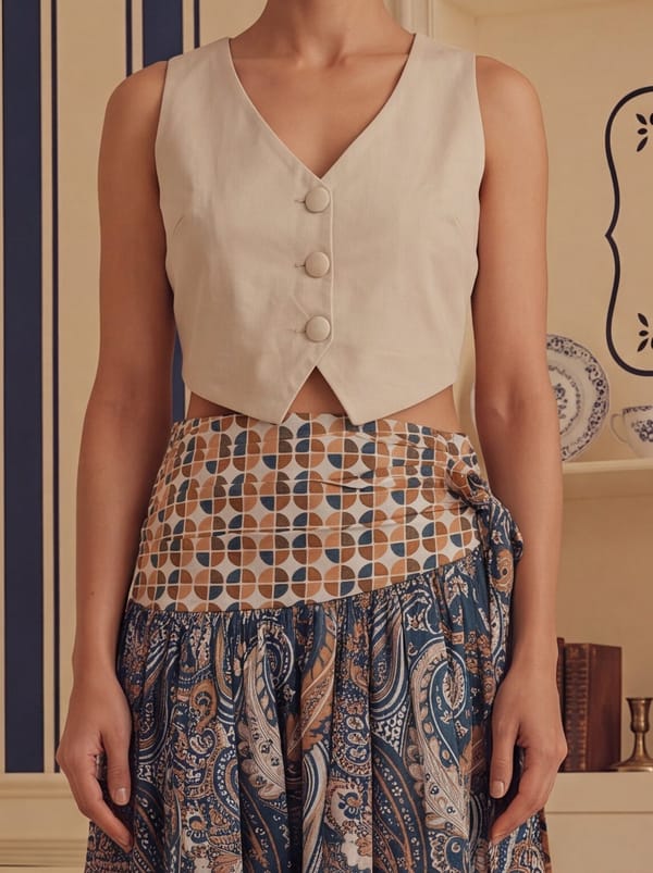 Arazzo Vest — Sage by Mala