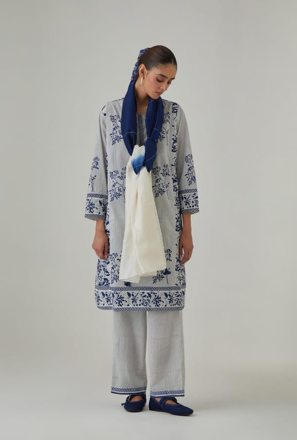 Hand Block Printed Easy Fit Kurta — Upavita