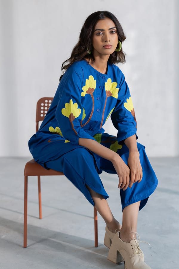 Bay of Flowers Tunic Set — Silai studio