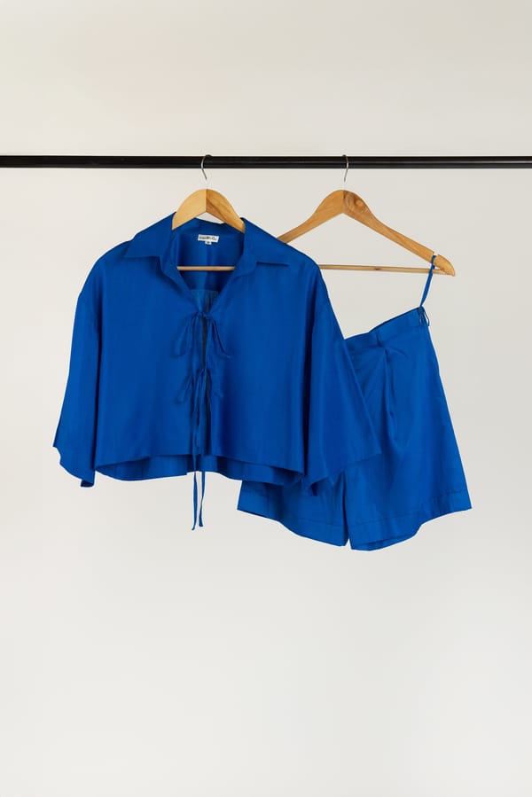 Paired Cotton Shorts — Studio MuGu