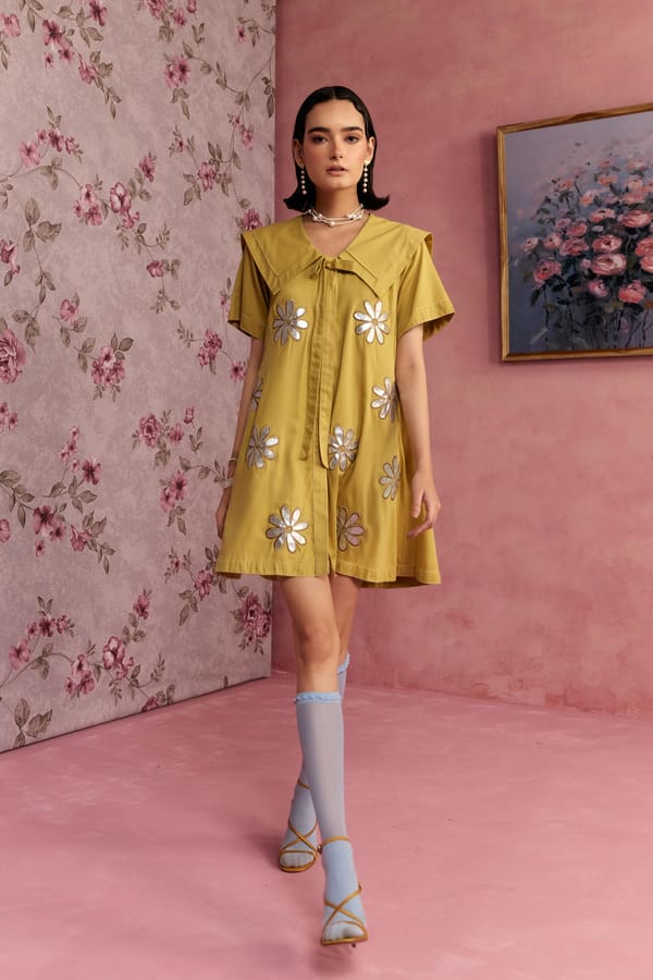 Marigold Daisy Dress — SURABHI ARYA