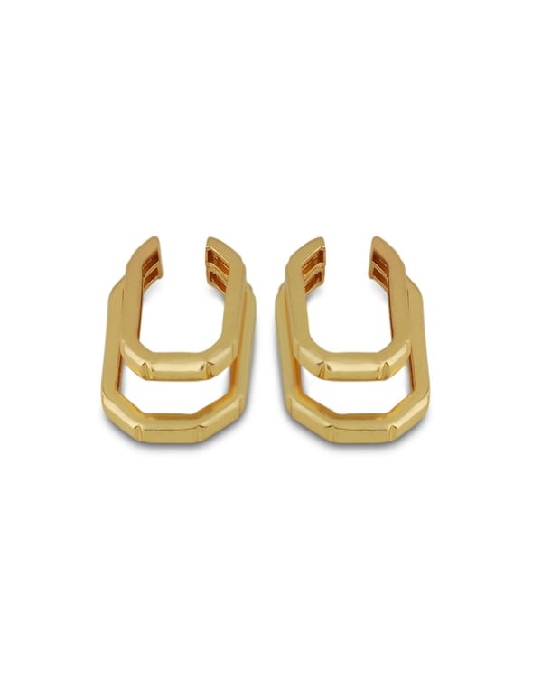 Ellipse Gold Earrings — Varnika Arora