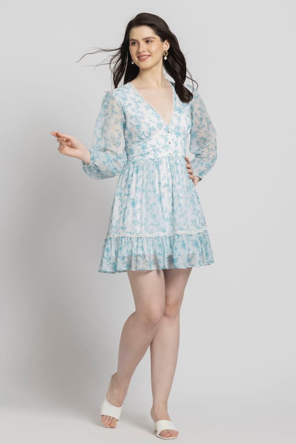 Azure Breeze Mini Dress — Julo