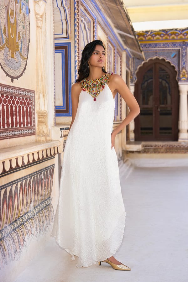 Beaded Crushed Tissue Maxi — Dash and Dot