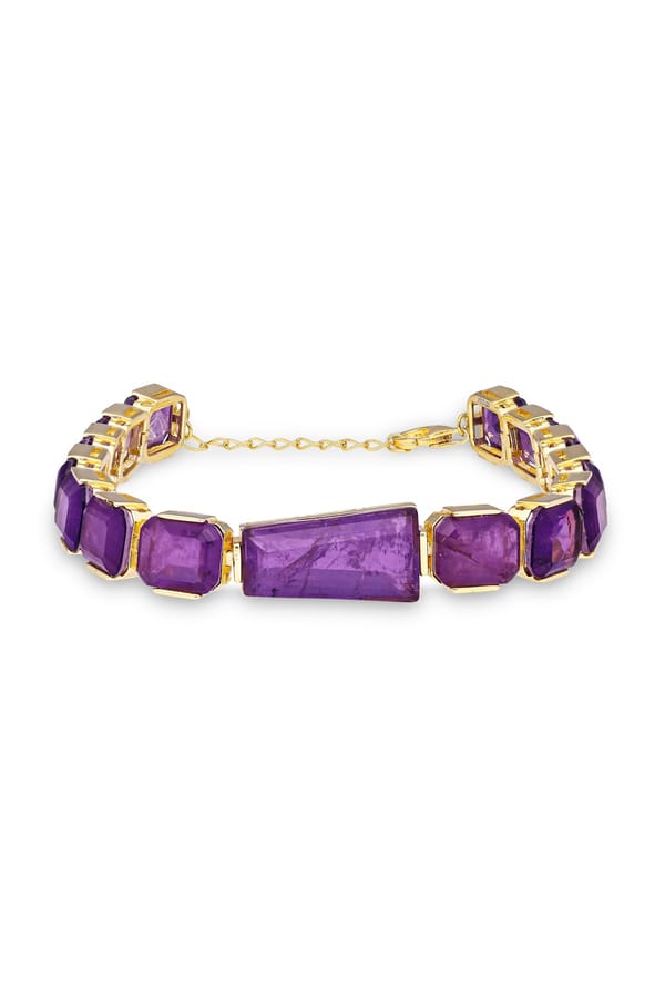 Dark Purple Mystic Moonstone Tennis Bracelet — Miss Jo