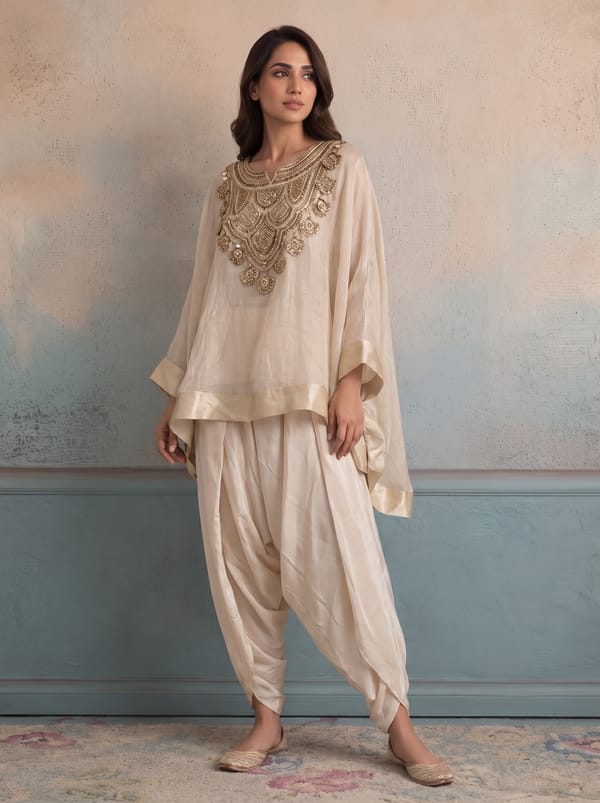 Cream Ivory Kurta Set — SUSHIL AGGARWAL
