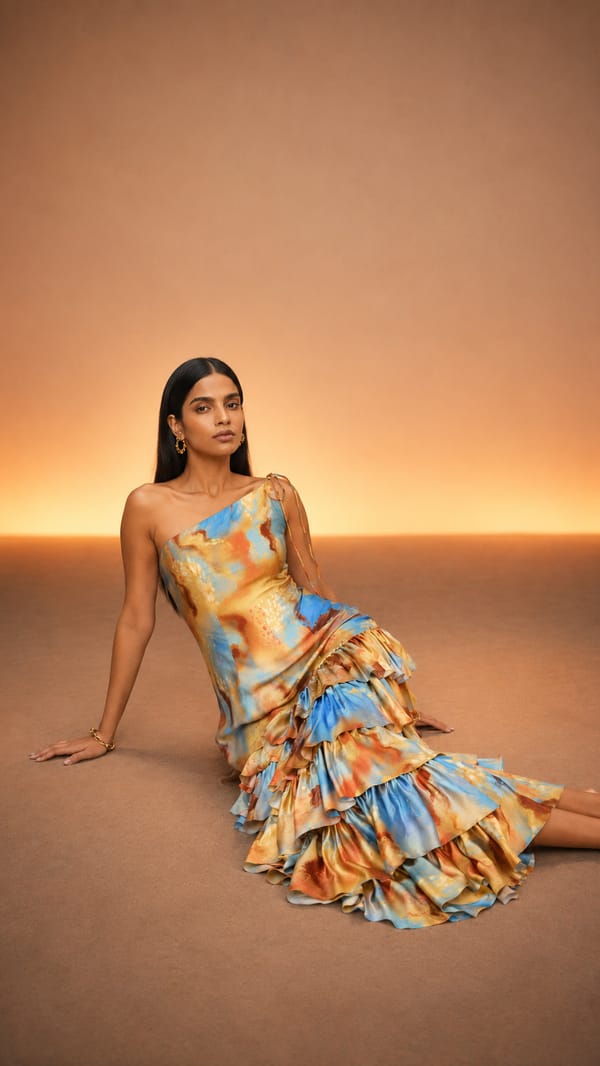 Mirage Ruffle Dress — KAYSHO