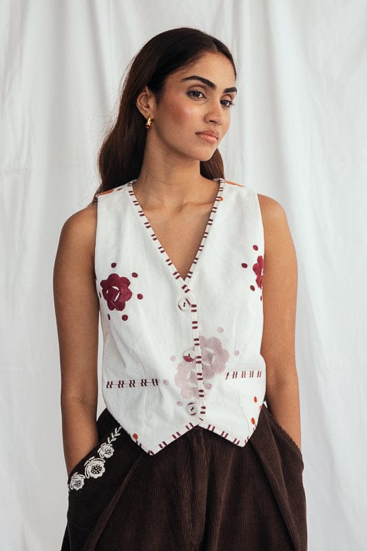 Thandai Corduroy Waistcoat — JODI