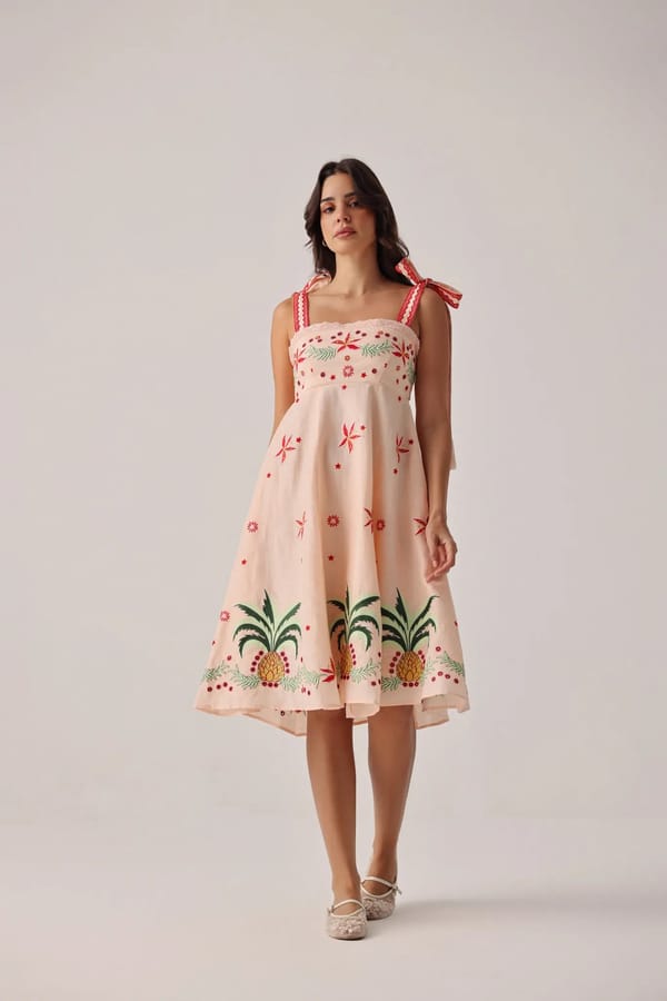 Nora Midi - Peach — SHOP NOIB