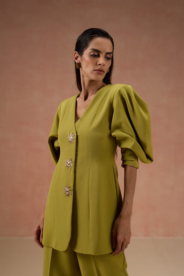 Olive Blazer Set — Label IRIS
