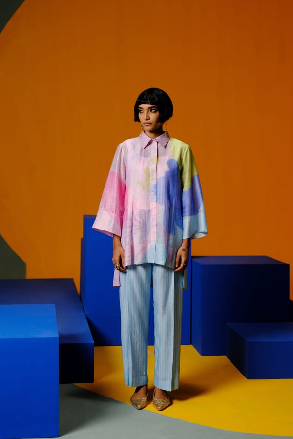 Bough Orchid Pink & Powder Blue Co-Ord Set — CLOS