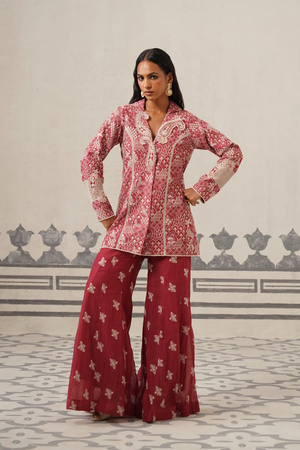 Snighdha Muslin Embroidered Matching Set — NEETIKA CHOPRA