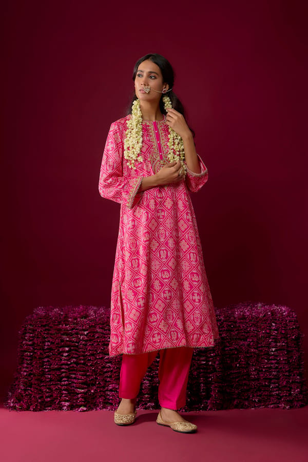 Sarah - Long Kaaftan With Salwar — Sheetal Batra