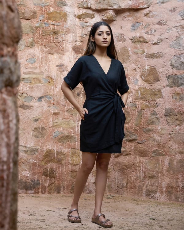 Verve Mini Wrap Dress — The Good Rebel