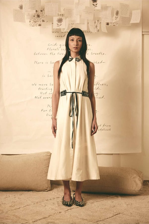 ATBW - AN Trench Dress - White — ATBW