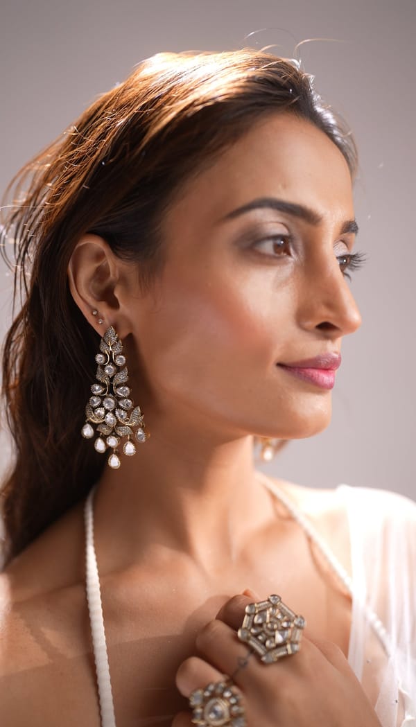 Meher Silver Earrings — D Mak