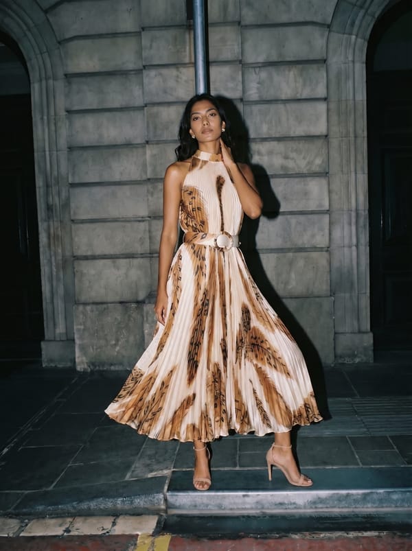 Desert Dune Pleated Dress — IERA