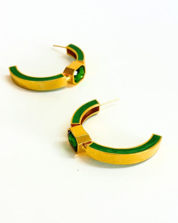 Nyx Hoops Green — Aditi Bhatt