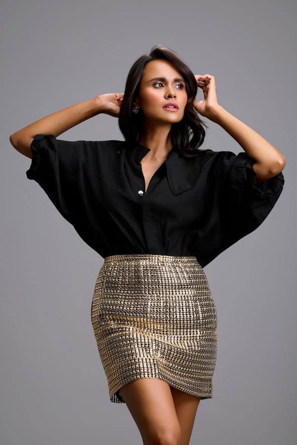 Black Oversized Shirt — Deepika Arora