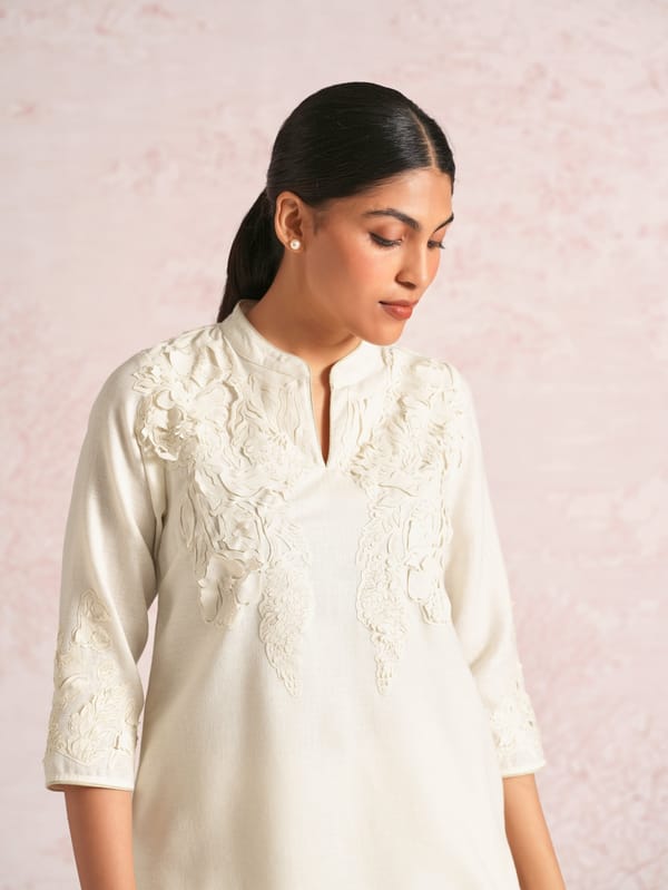 Floral Shadows Kurta — Kaveri