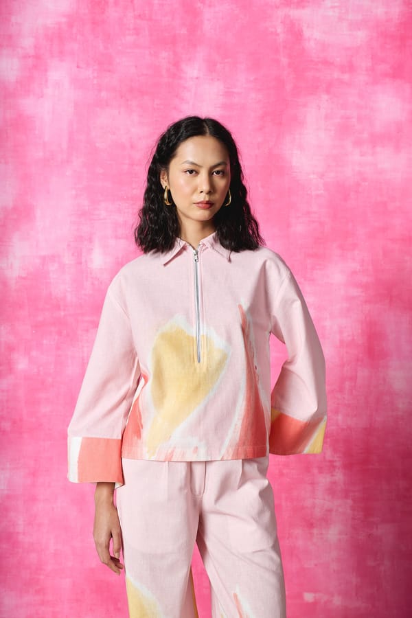Blush Pop Kaftan Top — Pocketful Of Cherrie