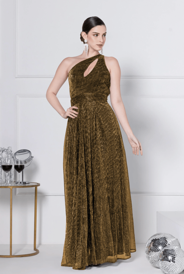Golden Amber Gala Maxi Dress — Julo
