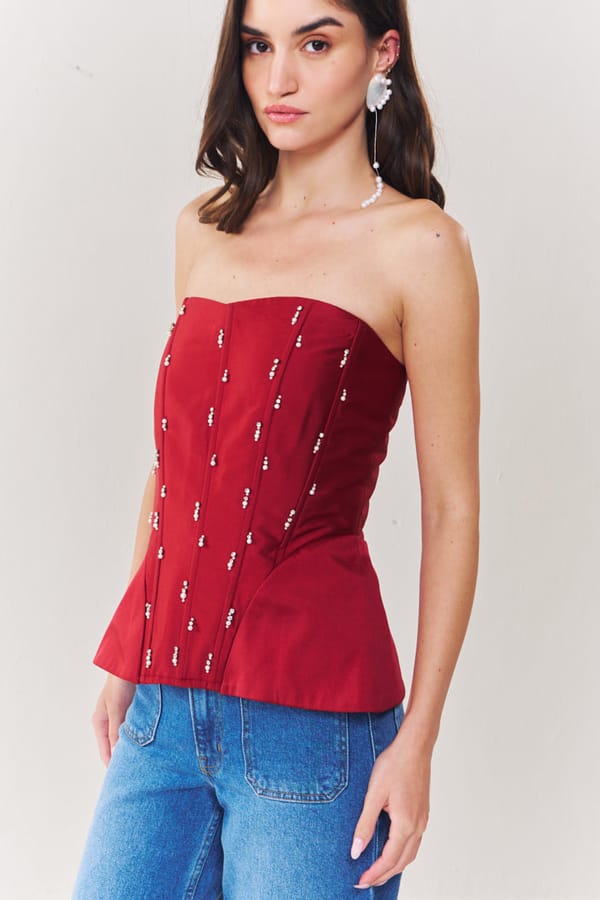 Valentine Embroidered Corset — HOUSE OF HEATHER