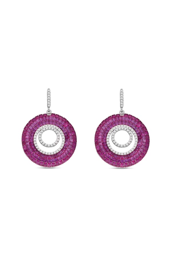 Ruby Woodland Sprite Dangler Earrings — Miss Jo