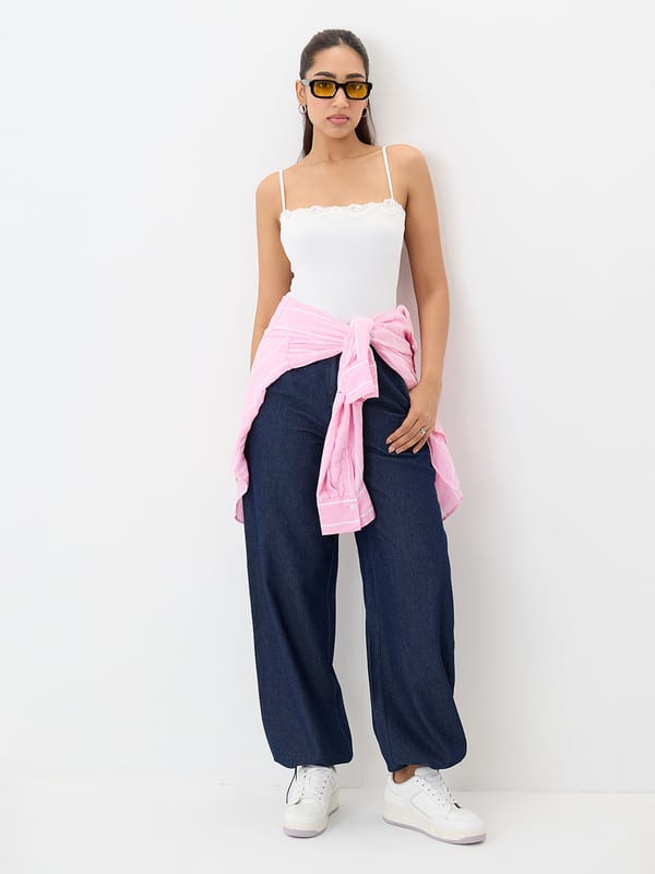 DenimLite�The Convertible Balloon Jeans — Femmella