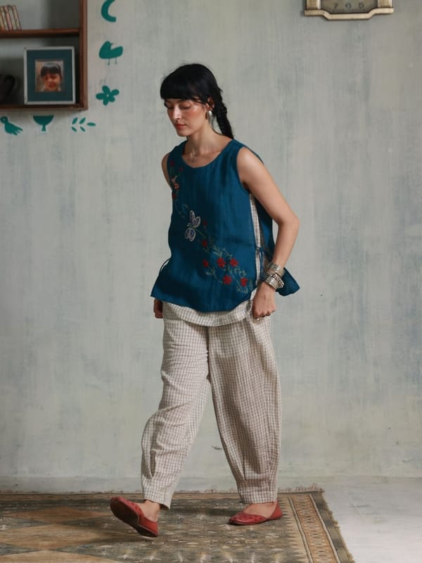 Bloom Flight Double Layered Top — Winglore Studio