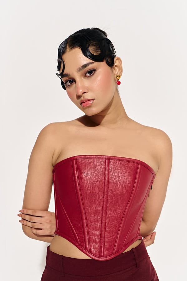 Veyra Leather Corset — TOIR
