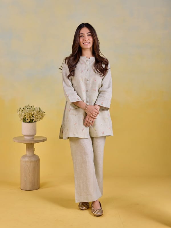 Sage Meadow Linen Co-ord — KAPAAS