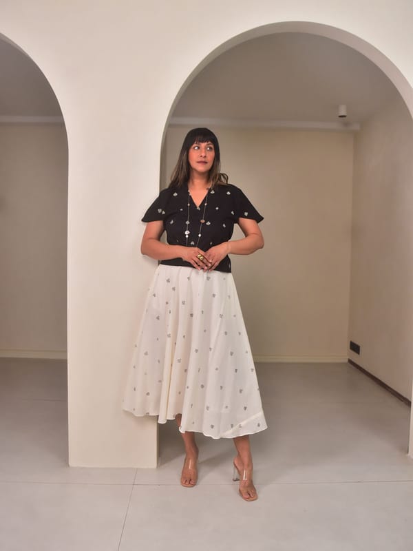 Lumi Skirt Top Set — Why So Blue