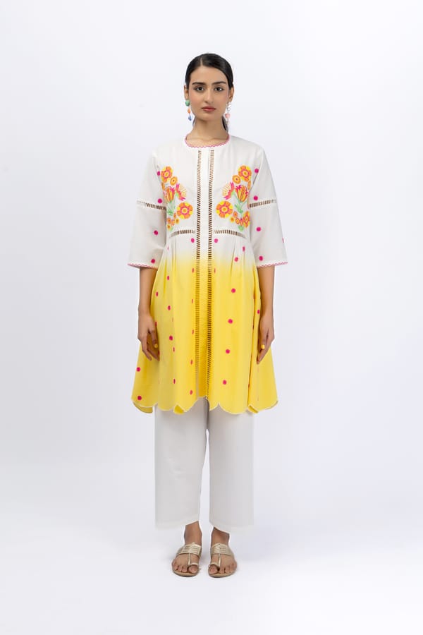 Marigold Festive Tye Dye Lace Co-Ord — Jungle Marigold