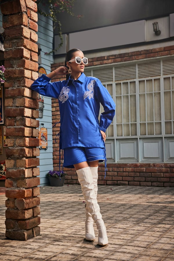 The Blue Haze Co-ord Set — Puja Agarwal