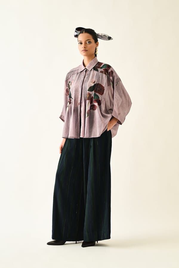 Dusk Pink Shirt Set — Ofrida