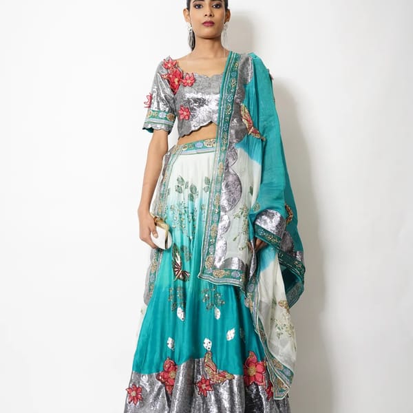 1723 -53 Saumya-Three Pc Lehenga set — NAVYA CUSTOM