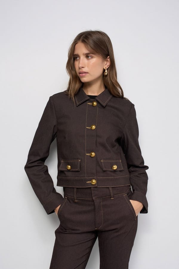Denim Jacket W/ Buttons — SALSA JEANS