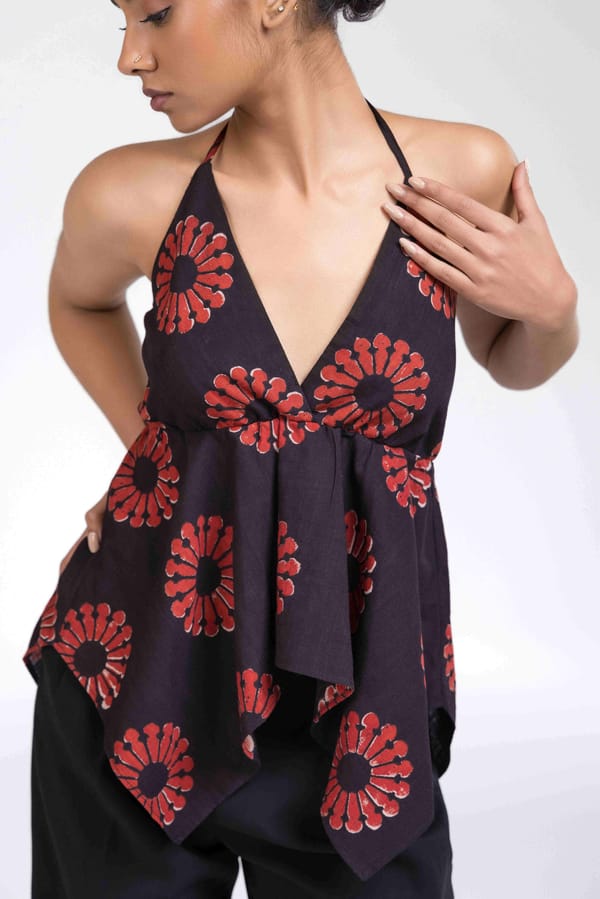 Halter Top With Necktie — Past Modern