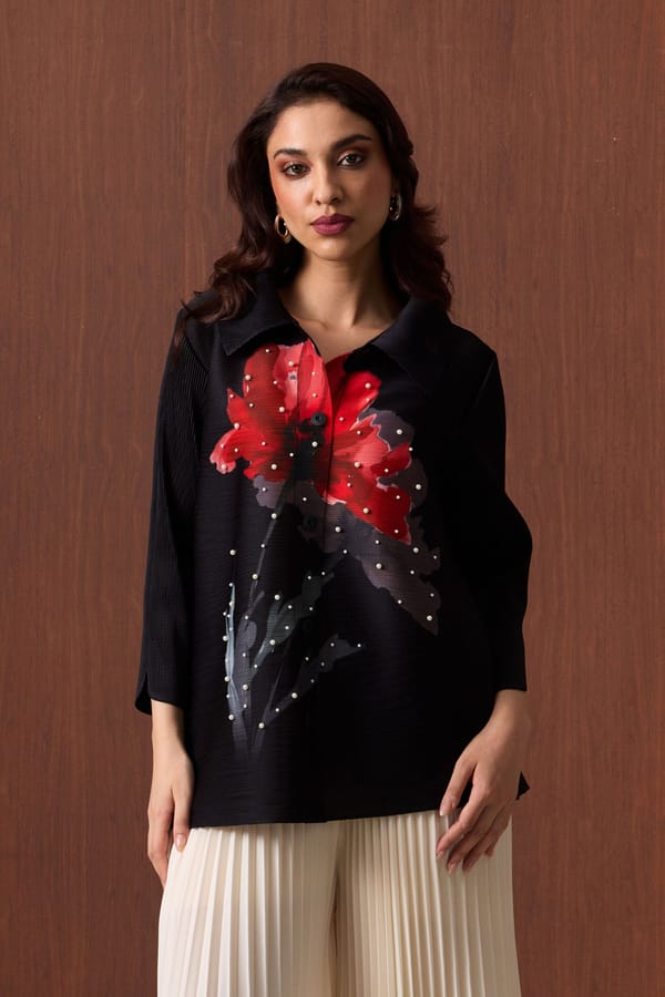 Andrea Shirt - Black — Scarlet Sage