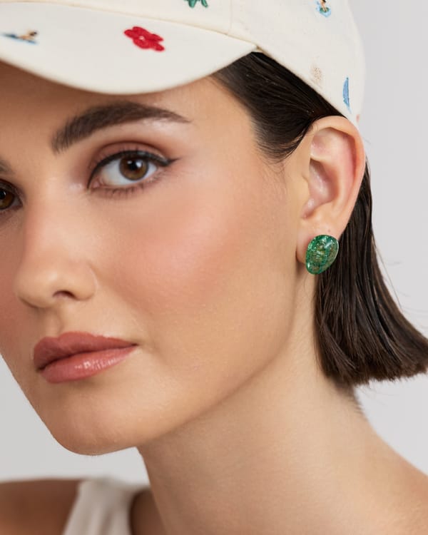 Tumble Studs (Green) — Anaash