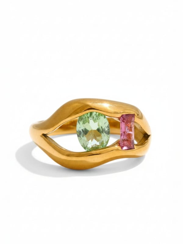 Geometric Stone Ring Size 7 — Cao Jewellery