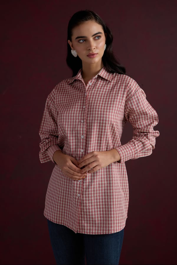 Ruby Check Shirt — AVERIE