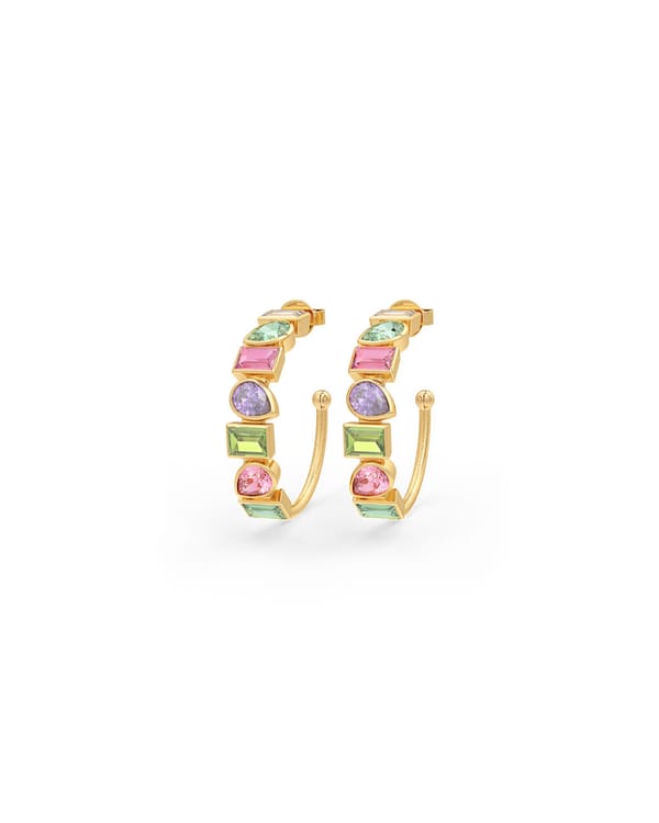Serena Glow Half Hoop Earrings — Miss Jo