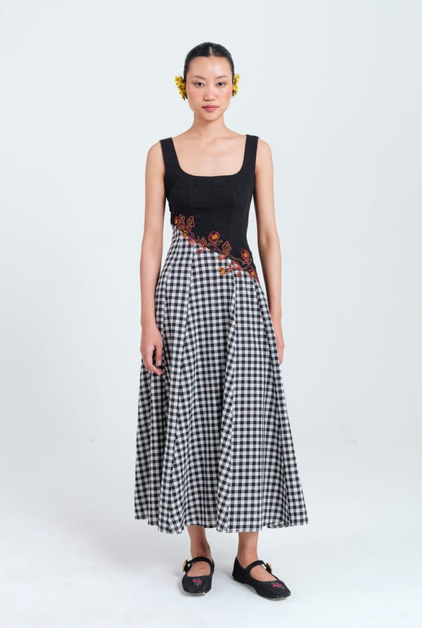 Groove Handloom Panelled Dress — JODI