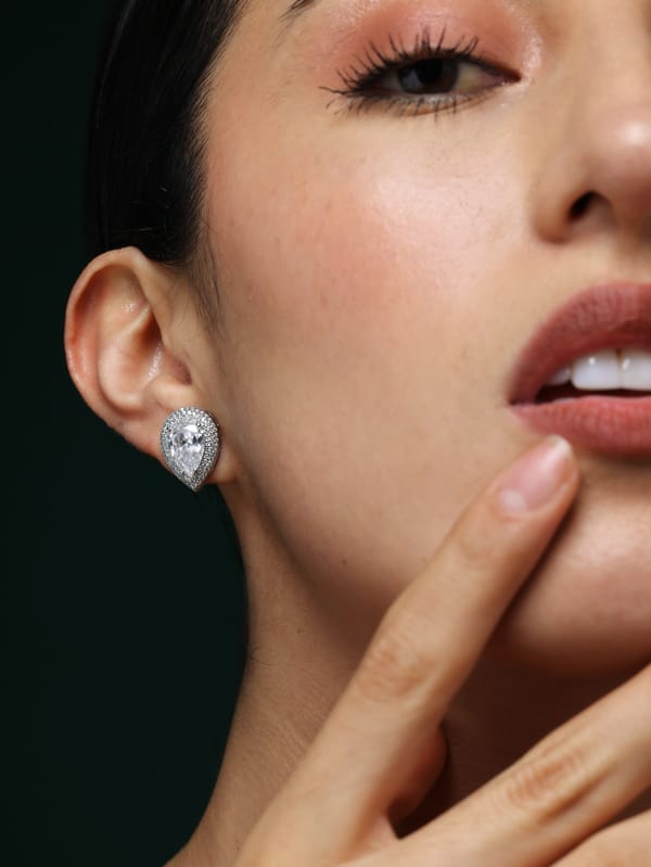 Cz Bloom Whisper Studs — Varnika Arora
