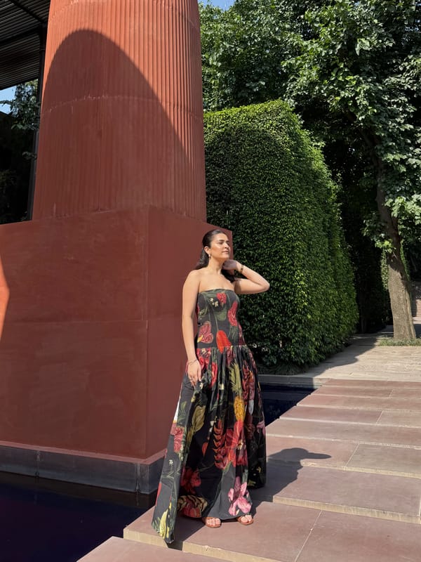 Isadora Dress In Sol Garden Print — GAIMA LABEL