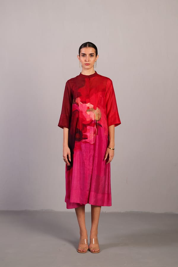 Diffuse Fuchsia Pink Dress — CLOS